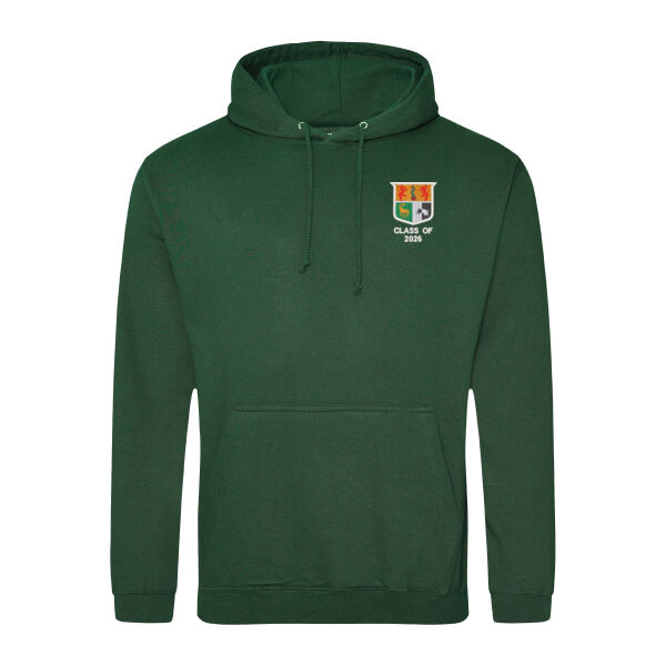 Sullivan Upper Leavers Hoodie - Bottle Green Thumbnail