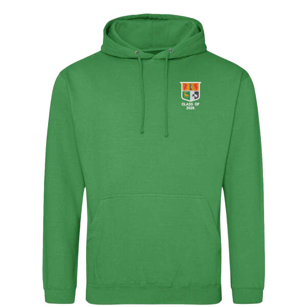 Sullivan Upper Leavers Hoodie - Kelly Green Thumbnail