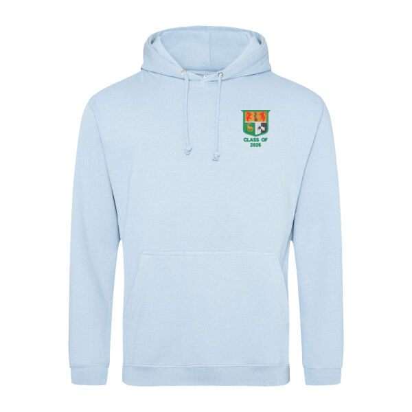 Sullivan Upper Leavers Hoodie - Sky Blue Thumbnail